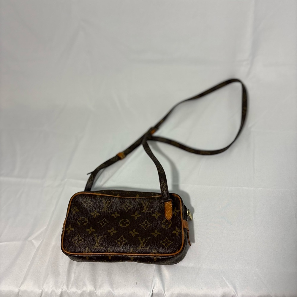 Louis Vuitton Dark Brown Monogram Crossbody Bag